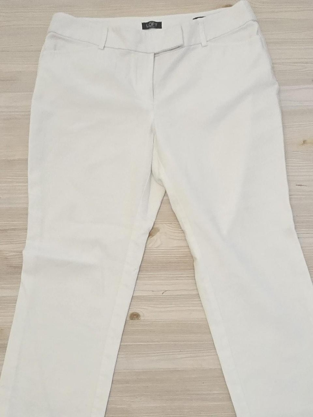LOFT White Straight-Leg Women's Pants